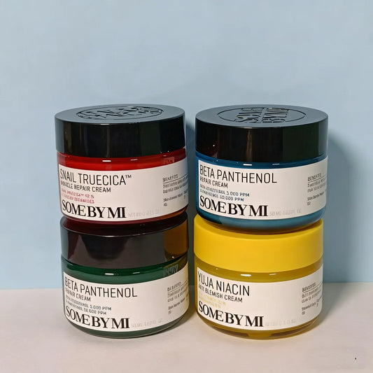 SOMEBYMI Shabomi 4-color Face Cream, Tea Tree Triac Acid Essence, 4-color Face Toner, SPF 50 V10 HYAL Sunscreen, Korea Skin Care