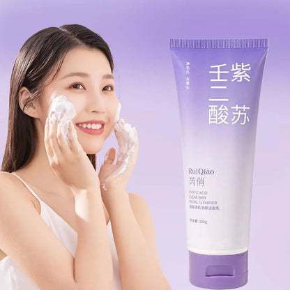 Perilla Essence Facial Cleanser Deep Cleaning Gentle Oil Control Refreshing Acne Removal Shrink Pores Cleanser Face Skin Care