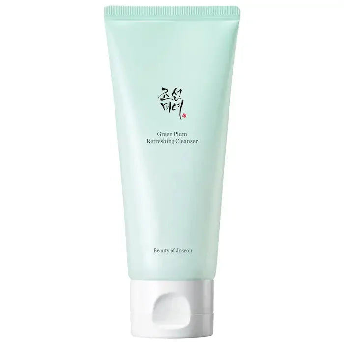 Korean Green Plum Refreshing Cleanser for Gentle Daily Wash Facial Foaming Cleanser Deeply Cleansing Oil Control Moisturizing
