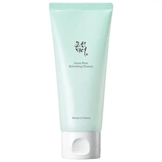 Korean Green Plum Refreshing Cleanser for Gentle Daily Wash Facial Foaming Cleanser Deeply Cleansing Oil Control Moisturizing