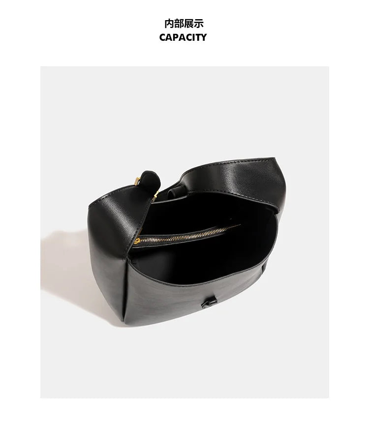 Yangshulin New ROSE Same Style Underarm Bag Water Bucket Bag Large Capacity Single Shoulder Commuter Female