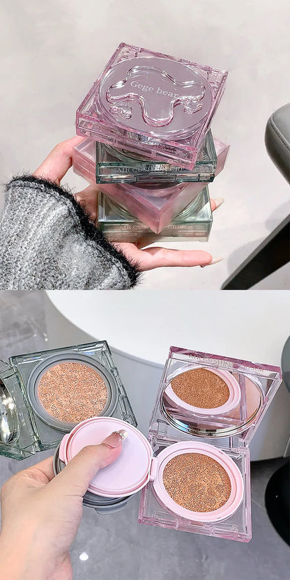 Gege Bear Moisturizing Air Cushion Cream Light Natural Clear Liquid Foundation Brightens Skin Tone Air Cushion BB Cream