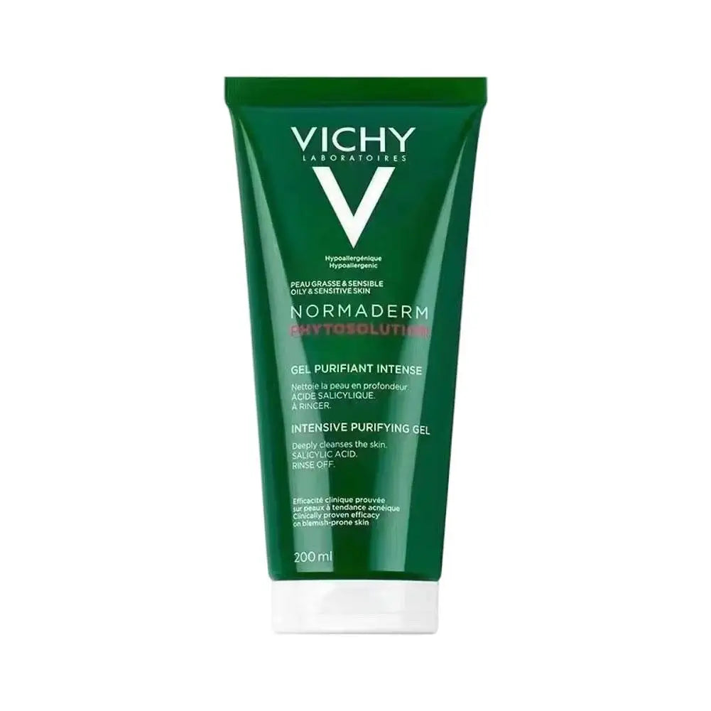 Vichy 200ml  Acne Treatment Facial Cleanser Deeply Clean Pores Control Oil And Fight Acne Gentle Moisturizing Gel