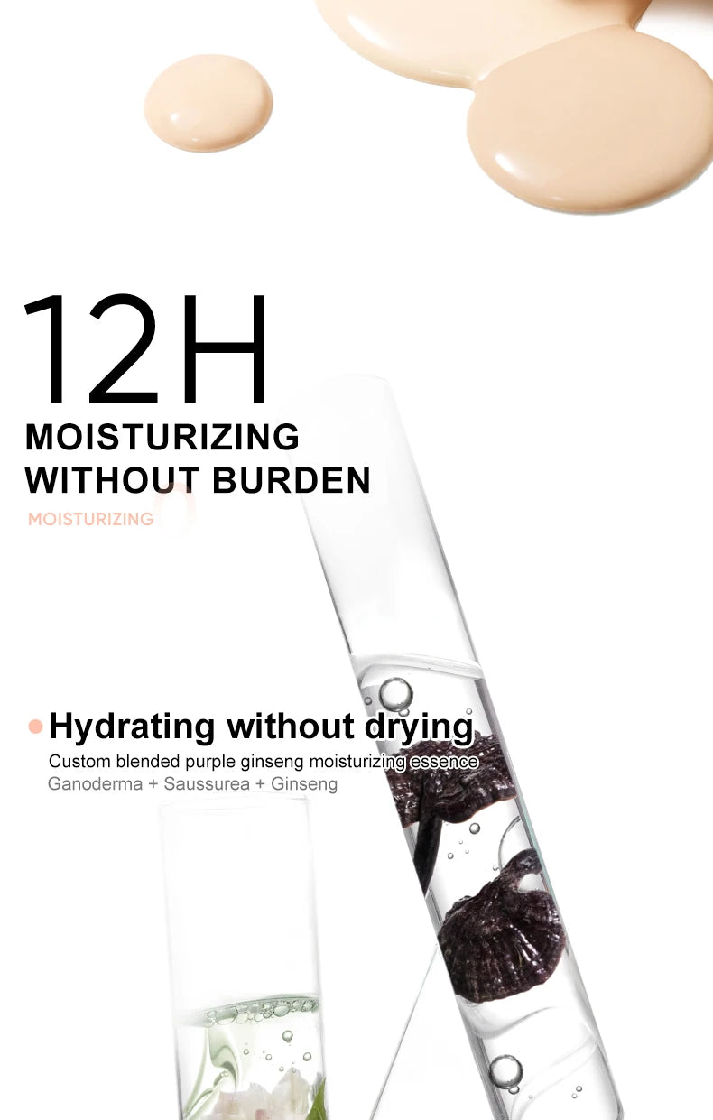 Judydoll Oil-Control Foundation, Long-Lasting, Matte Finish, Full Coverage, Oil-Free, Sweat-Proof, Flawless Skin, Oil Skin