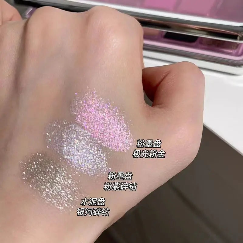 12 Color Eye Shadow Plate Matte Pearl Eyeshadow Girl Beginner Makeup Eyeshadow Tray