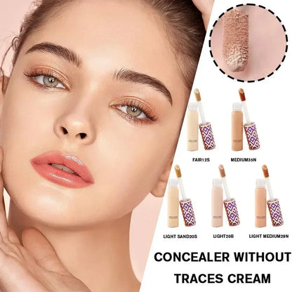 Waterproof Concealer Oil-control Liquid Foundation Covering Black Circles Blemishes Acne Marks Spots Face Contour Natural Makeup