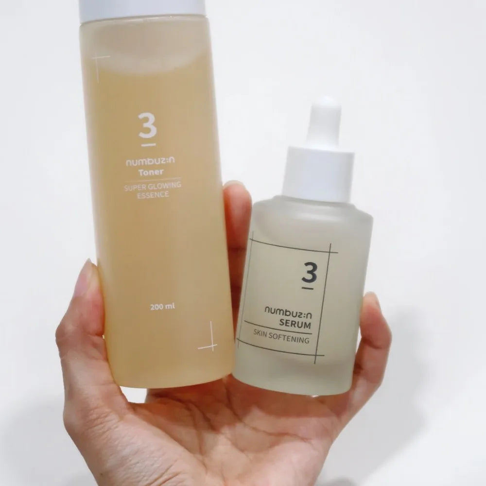 Numbuzin Number 3 Essence Soft Texture Essence Face Smoothing Serum Tone-up Cream Super Glowing Toner Korean Number 3 Skin Care