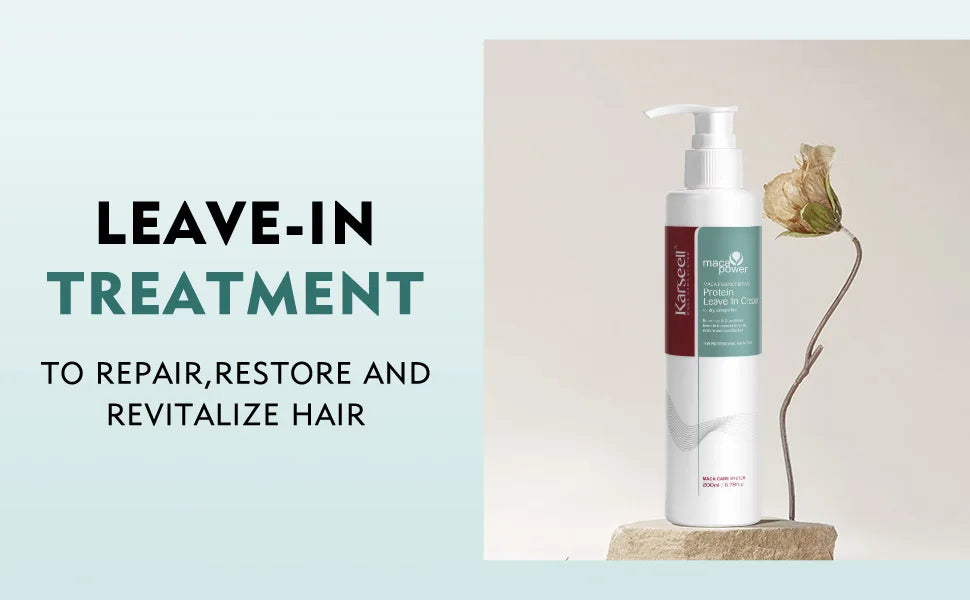 Original Karseell Volume Shampoo and Conditioner Argan Oil Moisturizing Smooth Leave in Cream Curl Defining Cream Hair Care Set