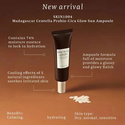Skin1004 Madagascar Centella Asiatica Probiotic Centella Asiatica Skin Care Sunscreen Moisturizing Angel Hydrating Moisturizer