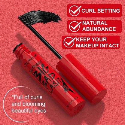 DUNUF Waterproof Mascara Eyelashes Lengthening Long Lasting Silky Lash Black Eyelashes Extension Make Up Beauty Eye Korean Cosmetic