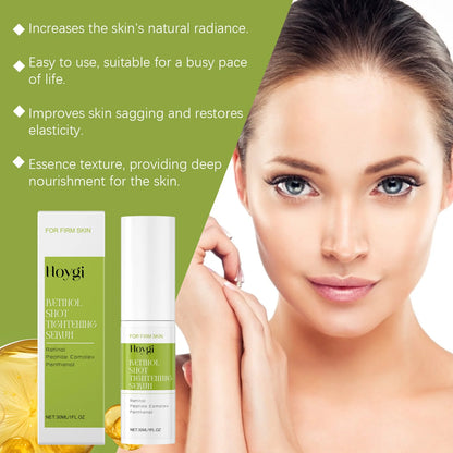 Retinol Shot Tightening Serum Moisturizing & Plumping Firming Facial Care Smoothing Skin Rejuvenation Essence for Sensitive Skin
