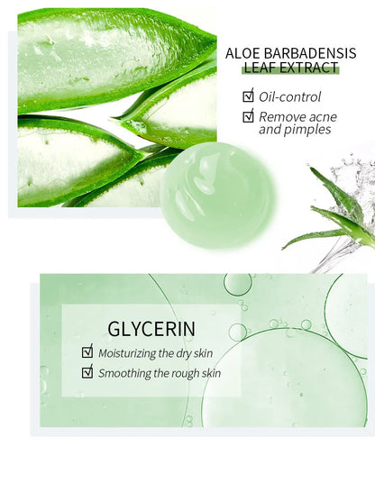 LAIKOU Aloe Vera Gel Soothing Skin Care Remove Acne Moisturizing After Sun Lotions Whitening Moisturizing Acne Treatment Cream