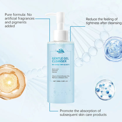 Beta-Panthenol Gel Cleanser: Gentle Cleansing, Leaves Skin Soft and Tender – Transparent Gel, Refreshing Facial Cleanser