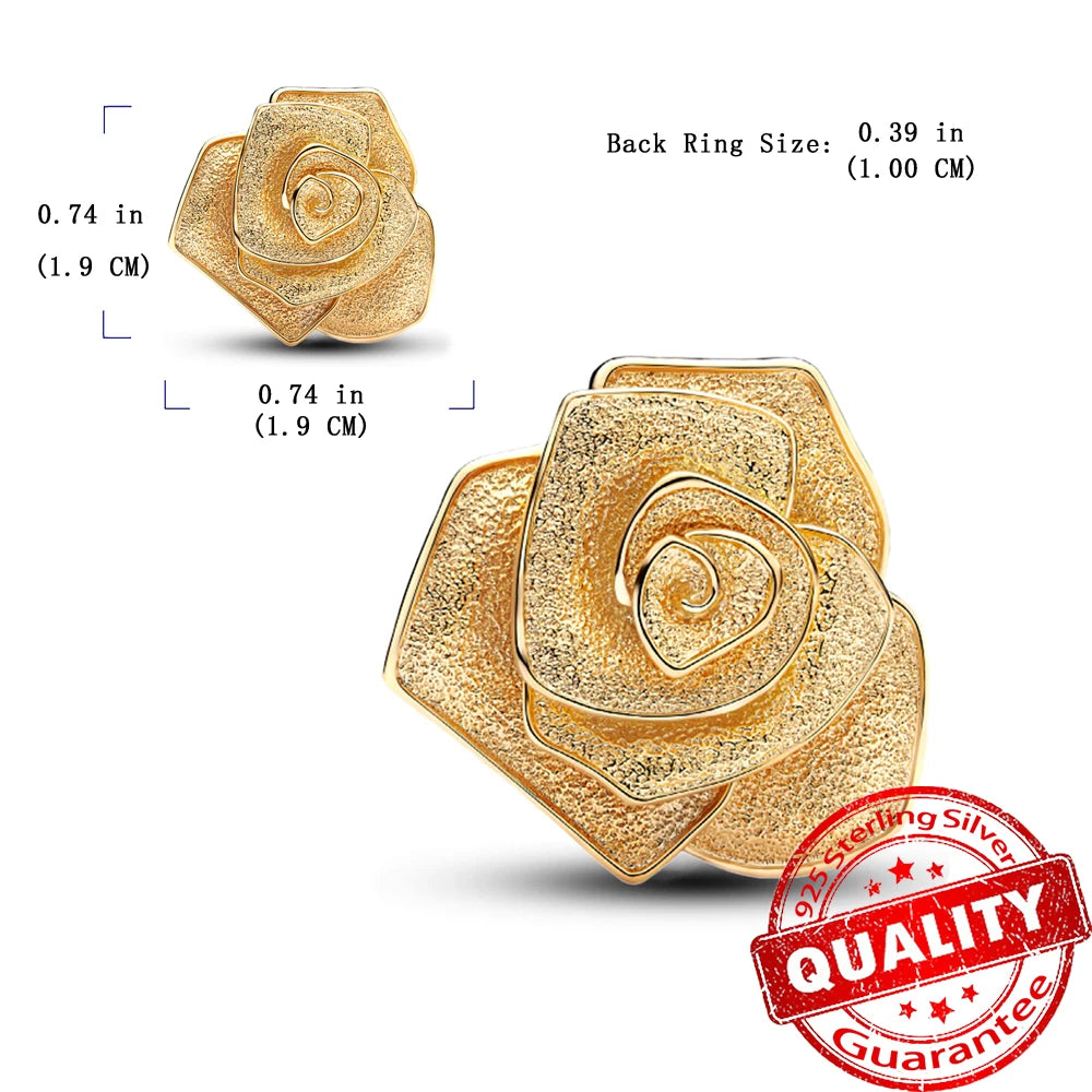 Gorgeous 925 Sterling Silver Stones & Enamel Clip Beads & Seahorse Dangle Charm Fits Bracelet For Women Gold Necklace Pendant