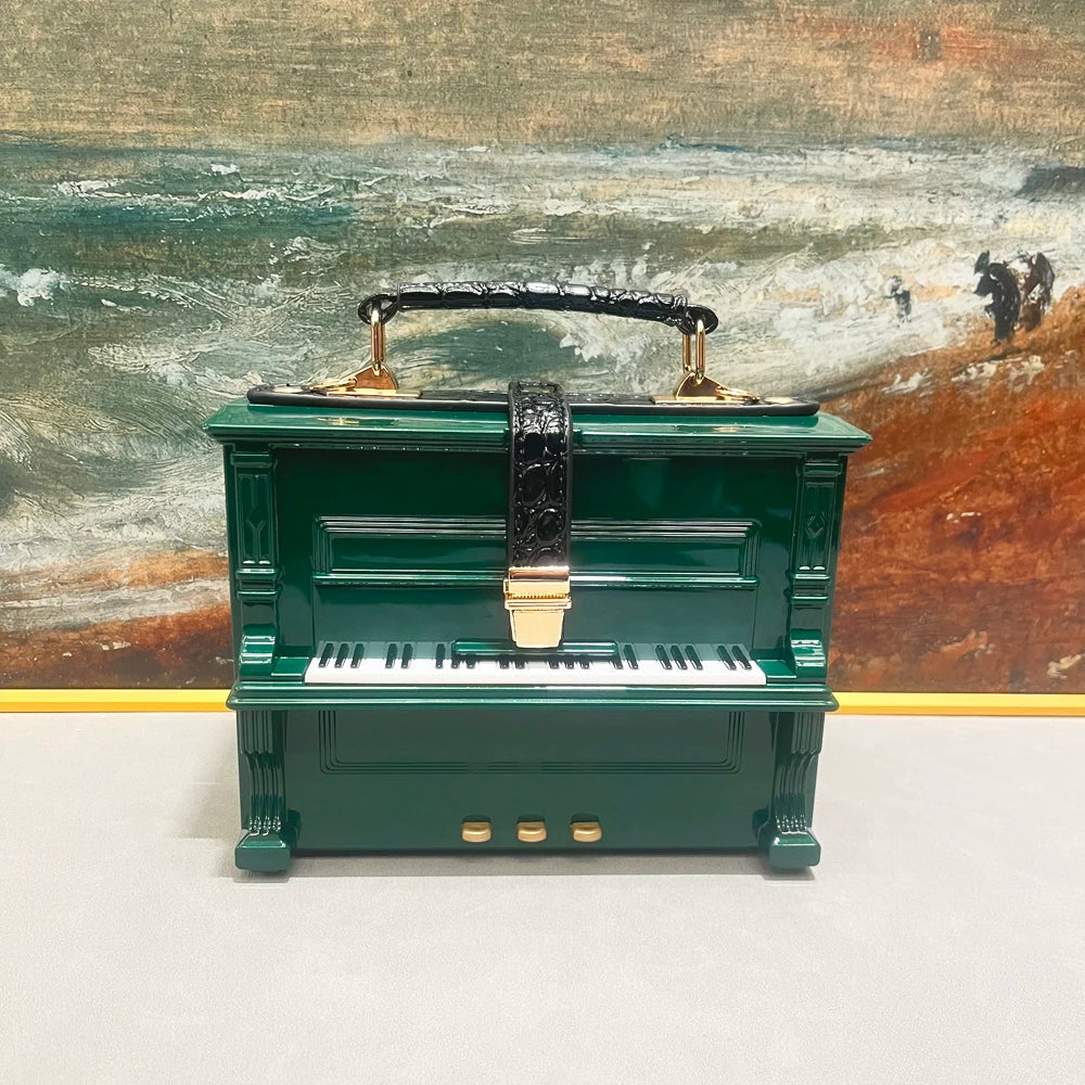 purses and handbags Luxury Designer crossbody shoulder bag For Women piano shape handmade bags Purse Messenger Bag banquet bag