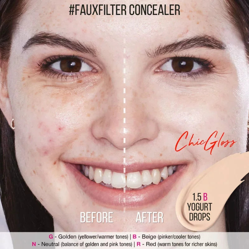 HUDA BEAUTY Faux Filter Luminous Matte Eye Concealer Moisturizing Long Lasting Lightweight Foundation Makeup Liquid Foundation