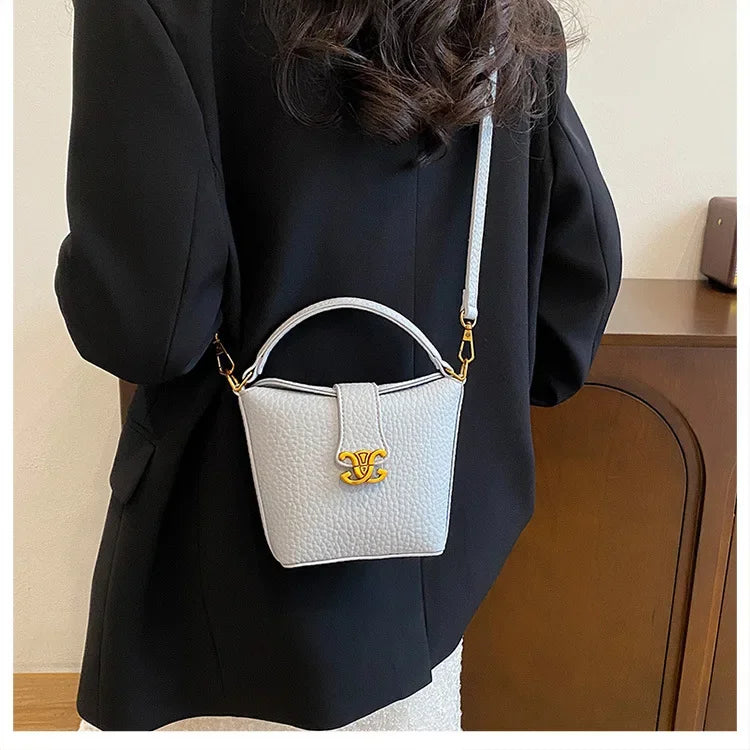 2025 New Arrival! Small Bucket Bag with Chic Design - Lightweight, Versatile Shoulder/Crossbody Carry, Small Fresh Aesthetic