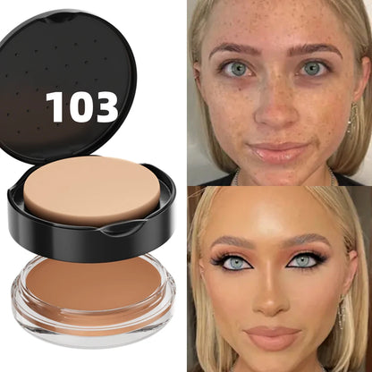 9-Color High Coverage 1pc Foundation Concealer Cover Anti Dark Circle Freckle Long Lasting Waterproof BB Cream Face Makeup Base