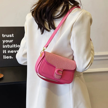 Stylish Quilted Women Messenger Bag - Waterproof Leather Crossbody Shoulder Bag With Adjustable Chain For Travel & Shopping