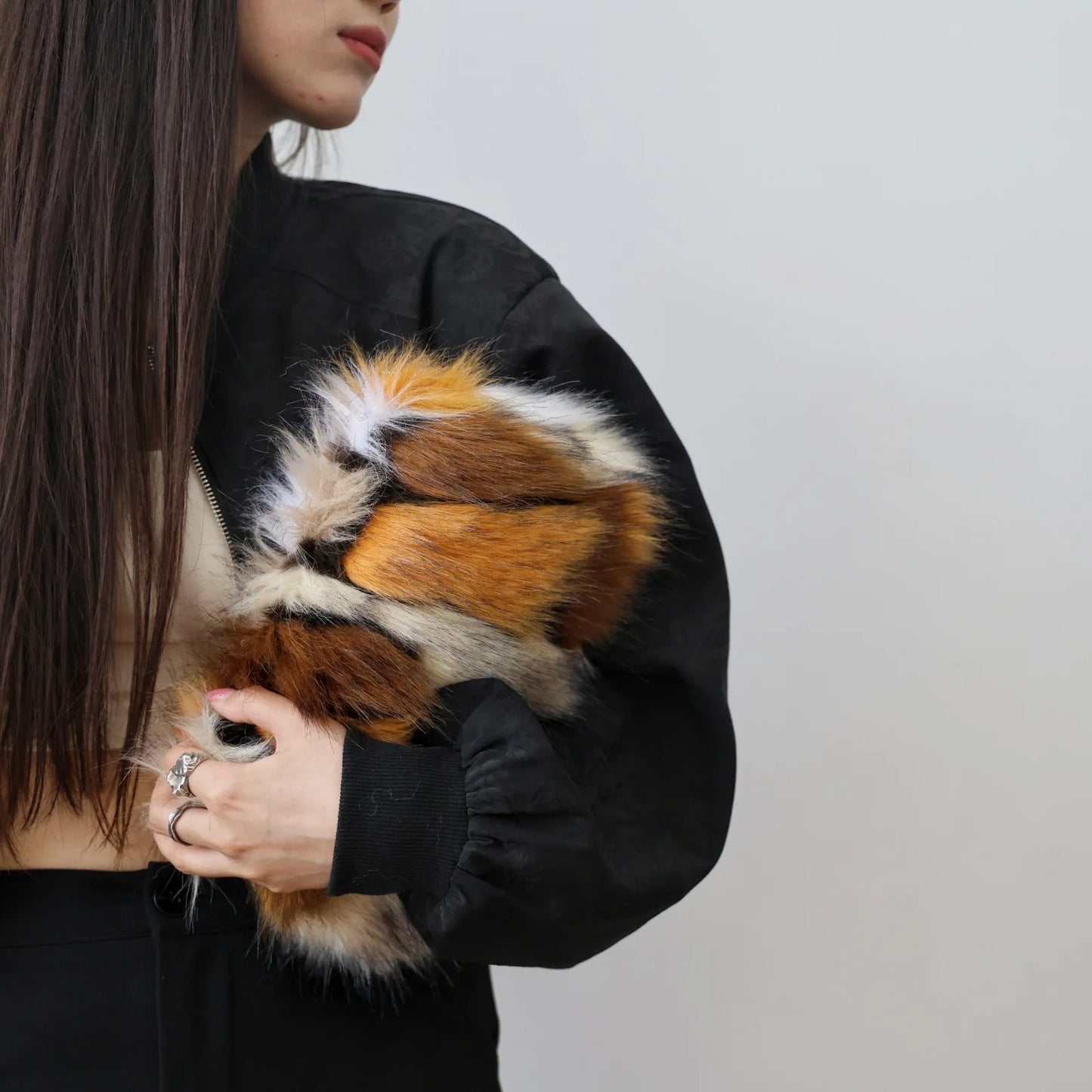 New Faux Fur Leopard Shoulder Bag Women's Autumn Winter Chain Handbags Ladies Leopard Print Clutch Purses Fluffy Top Handle Bags