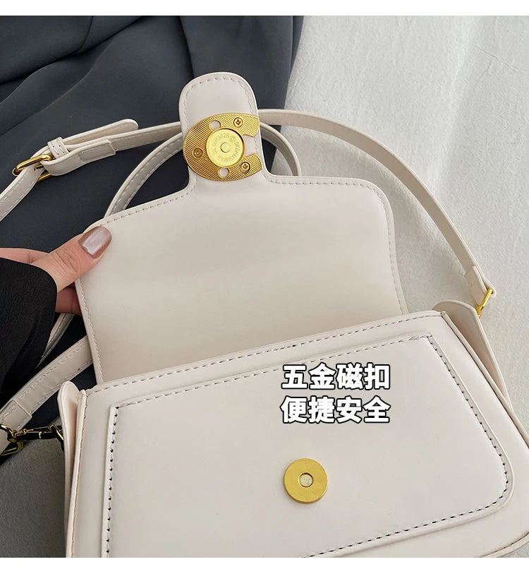 Stylish Quilted Women Messenger Bag - Waterproof Leather Crossbody Shoulder Bag With Adjustable Chain For Travel & Shopping