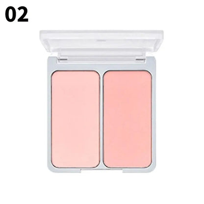 2aN Korean Two-color Blush Matte Brightening Low Saturation Shrinking And Expanding Natural Two-in-one Blush Makeup Cosmetics
