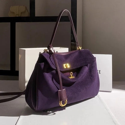 Autumn/Winter New Arrival Matte Tote Bag for Women, Large Capacity Commuter Underarm Crossbody Bag, Premium Single Shoulder Bag