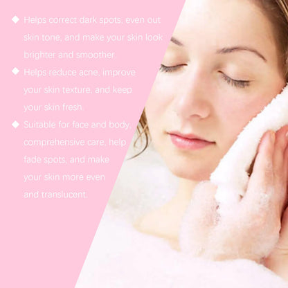 Hanchobit Kojic Acid Dark Spot Remover Soap Remove Acne Refreshing Lighten Skin Brightening Turmeric Facial Cleansing Soap 100g