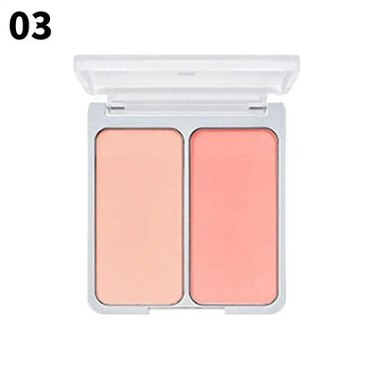 2aN Korean Two-color Blush Matte Brightening Low Saturation Shrinking And Expanding Natural Two-in-one Blush Makeup Cosmetics