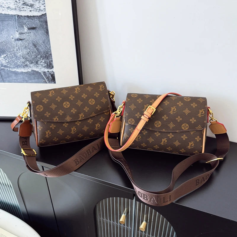 Fashionable Waterproof Messenger Bag for Women Designer Leather Crossbody Handbag Elegant Shoulder Purse