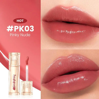Moisturizing non-stick cup lip glaze long lasting natural Mirror Water Gloss Lipstick Lip beauty Makeup Cosmetics