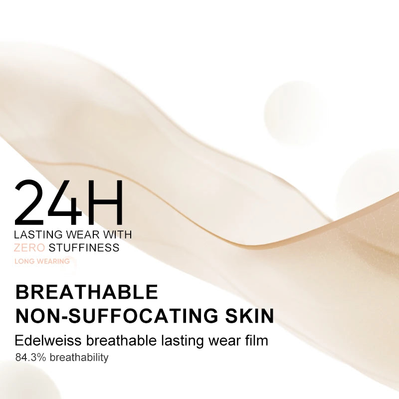 Judydoll Oil-Control Foundation, Long-Lasting, Matte Finish, Full Coverage, Oil-Free, Sweat-Proof, Flawless Skin, Oil Skin