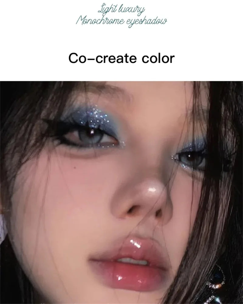 Diamond Monochrome Highlighter Eyeshadow Palette Chameleon Metallic Green Brighten Eye Shadow Fine Flash Eye Makeup Cosmetic