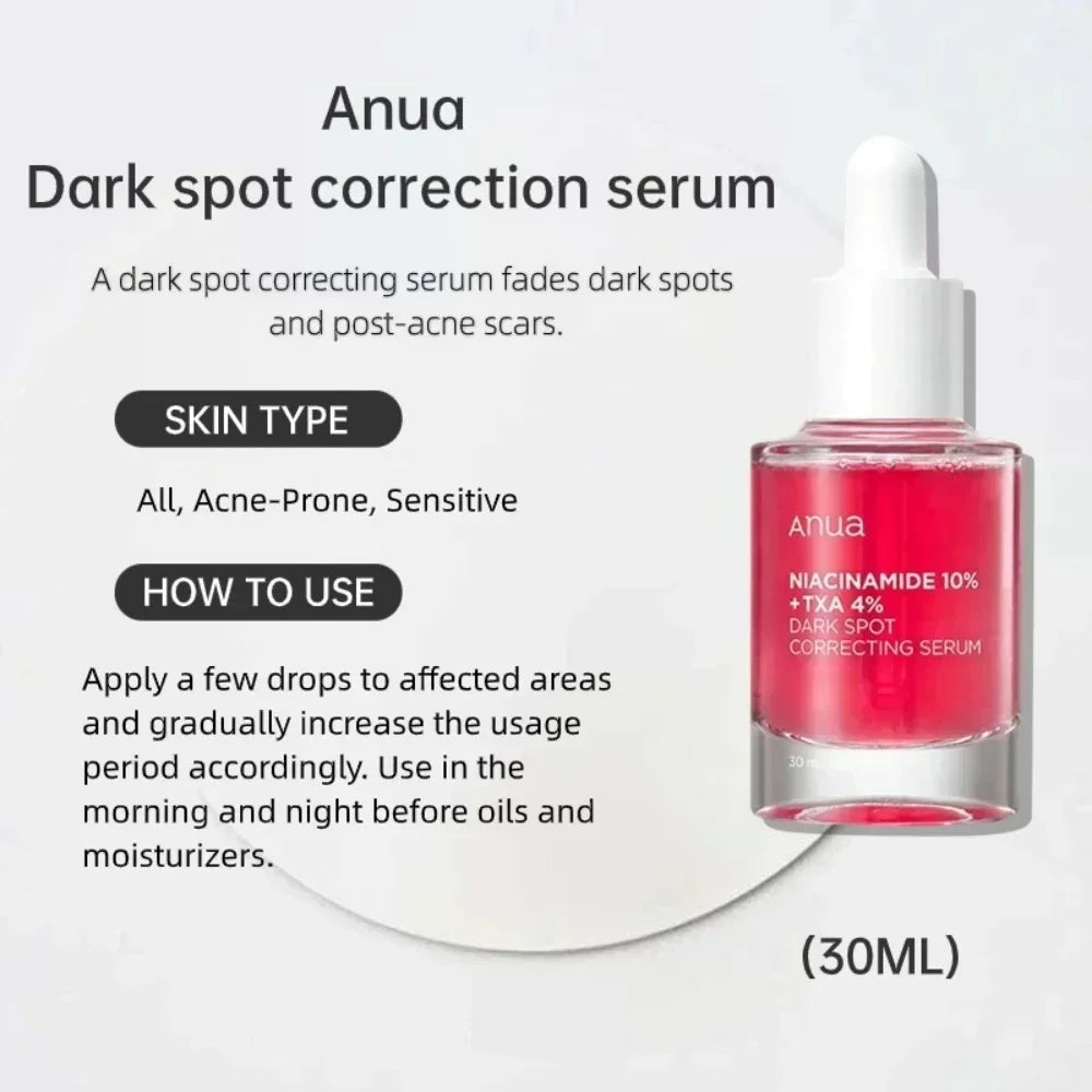 Anua Original Vitamin Whitening Set Peach 70% Niacinamide Serum Dark Spot Serum Vitamin C Blemish Serum ANUA Skincare Products