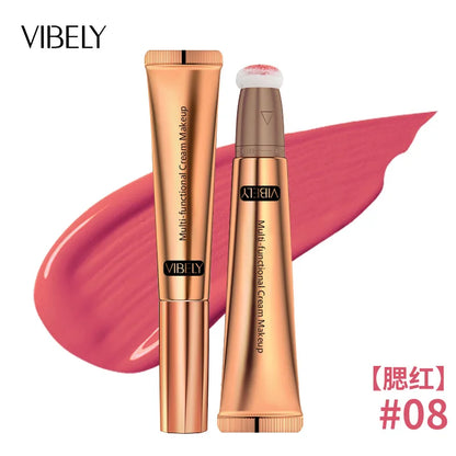 VIBELY High-gloss Concealer and Contouring Stick, brightening, three-dimensional, slimming face, Shadow Blush, multi-functional