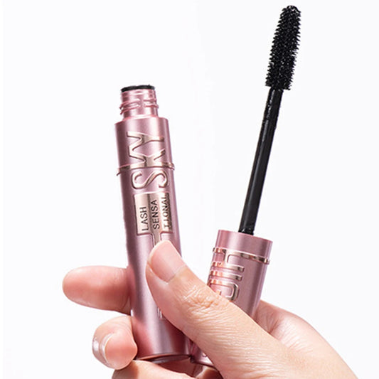 Natural Thick Curling Mascara Makeup Non-Smudge Brushes Lengthens Eyelashes Waterproof Fast Dry Black Curling Mascara Cosmetics