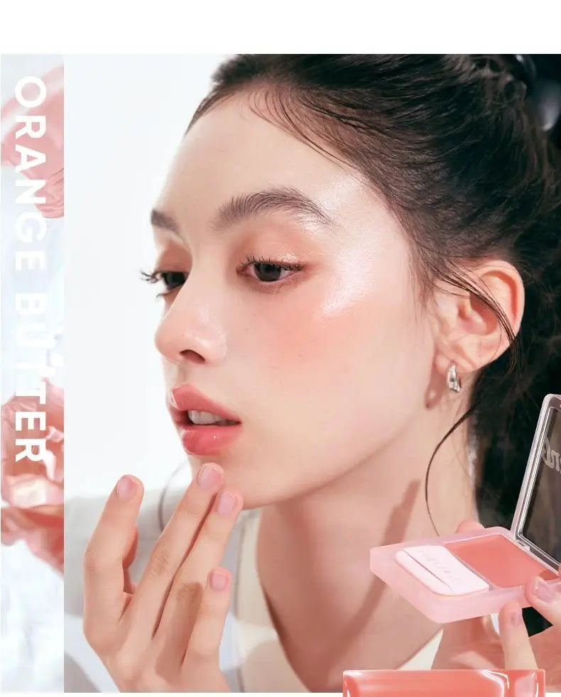 Judydoll Dewy Water Glow Cream Blush & Highlighter Stick Palette - Multi-Use, Buildable Color, Blurring Airy Effect for Face