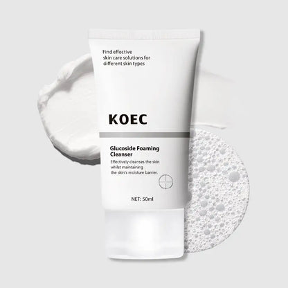 50ml KOEC Glucoside Foaming Cleanser Effective Cleanse Low-Foaming Oily Skincare Remain Moisture Coco-Glucoside Decyl-Glucoside