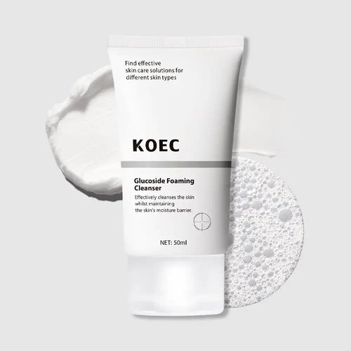 50ml KOEC Glucoside Foaming Cleanser Effective Cleanse Low-Foaming Oily Skincare Remain Moisture Coco-Glucoside Decyl-Glucoside