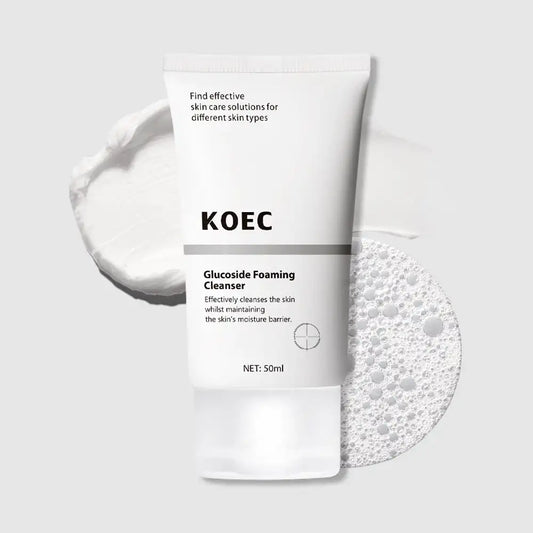 50ml KOEC Glucoside Foaming Cleanser Effective Cleanse Low-Foaming Oily Skincare Remain Moisture Coco-Glucoside Decyl-Glucoside