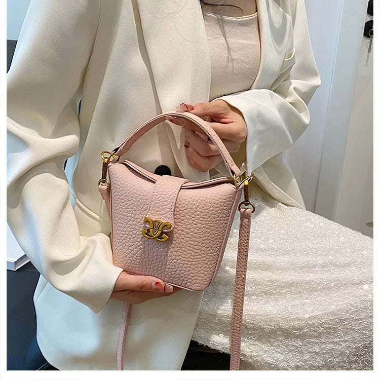 2025 New Arrival! Small Bucket Bag with Chic Design - Lightweight, Versatile Shoulder/Crossbody Carry, Small Fresh Aesthetic