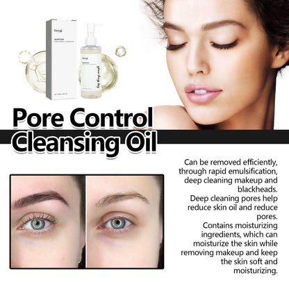 Pore-Control Cleansing Oil: Removes Makeup Gently, Cleans Pores, and Nourishes Skin