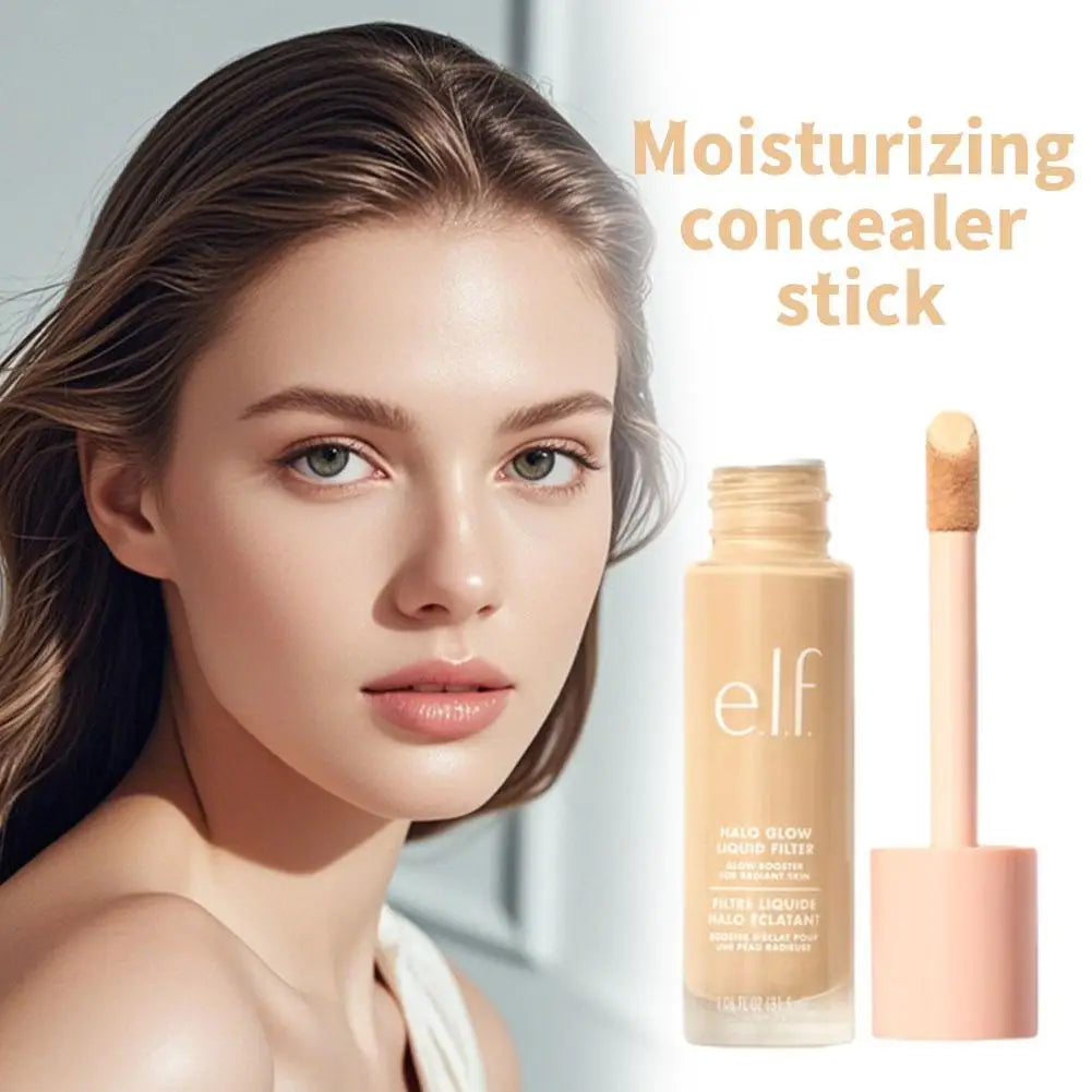 Moisturizing Concealer Stick For Sensitive Skin Hydrating High Pigment Coverage Rotating Portable Wand Lightweight Long Lasting