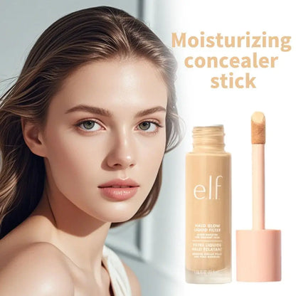 Moisturizing Concealer Stick For Sensitive Skin Hydrating High Pigment Coverage Rotating Portable Wand Lightweight Long Lasting