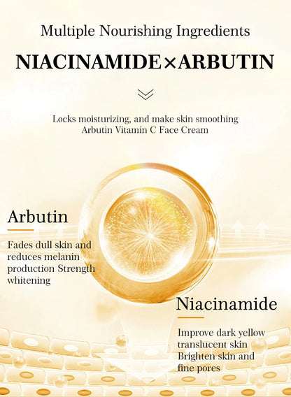 Vitamin C Whitening Freckles Cream Remove Dark Spots Melasma Niacinamide Lighten Melanin Anti-aging Brighten Skin Care Products