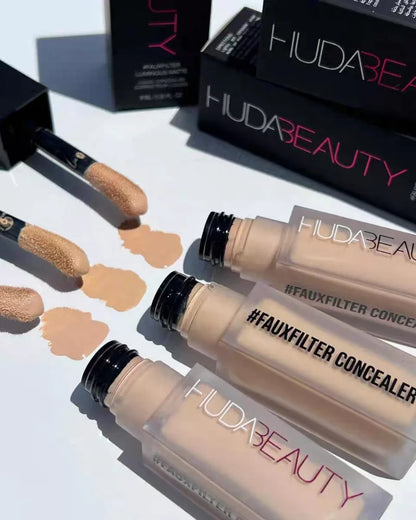 HUDA BEAUTY Faux Filter Luminous Matte Eye Concealer Moisturizing Long Lasting Lightweight Foundation Makeup Liquid Foundation