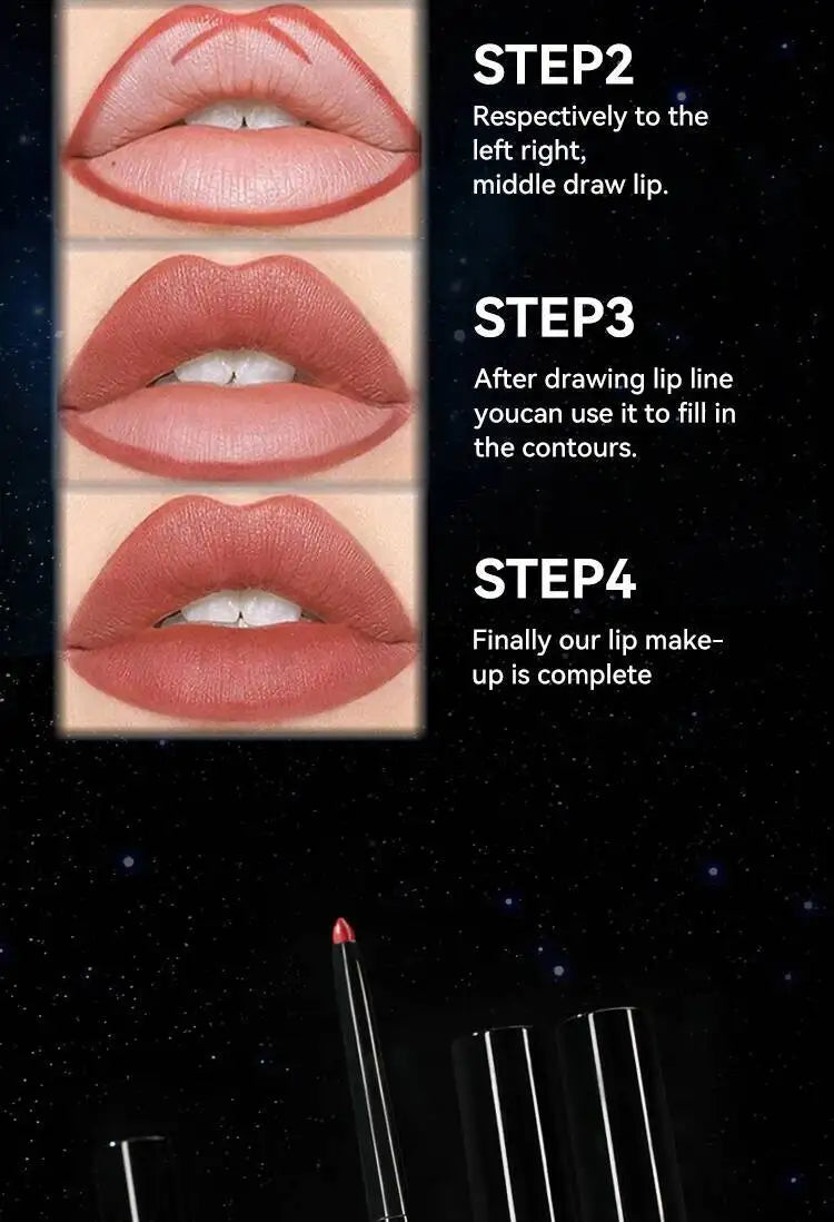 MLSMILE Makeup Set Holiday Gift Box 5pc/set Gloss Waterproof Moisturizing Long-lasting Liquid Lipstick Lip Liner New