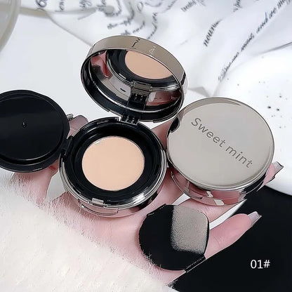 Sweet Mint Moisturizing Foundation Cream Air Cushion Makeup base Brighten Face Natural Hydrating Concealer Foundation For Woman
