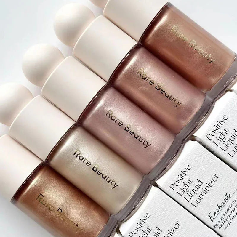 Rare Beauty Liquid Highlight Blush Positive Light Liquid Luminizer Blusher Makeup Eye Face Enlighten Enchant Outshine Lip Gloss