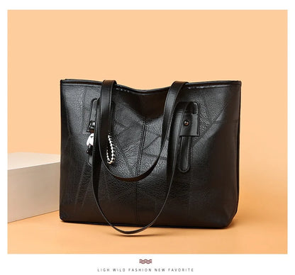 Trendy Women's  New Large Capacity Tote Bag with Horizontal Square Zipper Single Shoulder Handbag